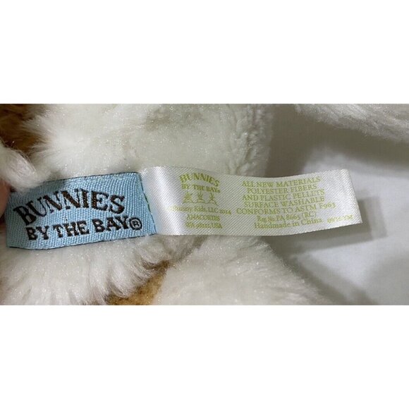 BUNNIES BY THE BAY Baby Cow Calf 12" Plush 2014 Stuffed Animal Toy Blue Bow - Picture 7 of 8